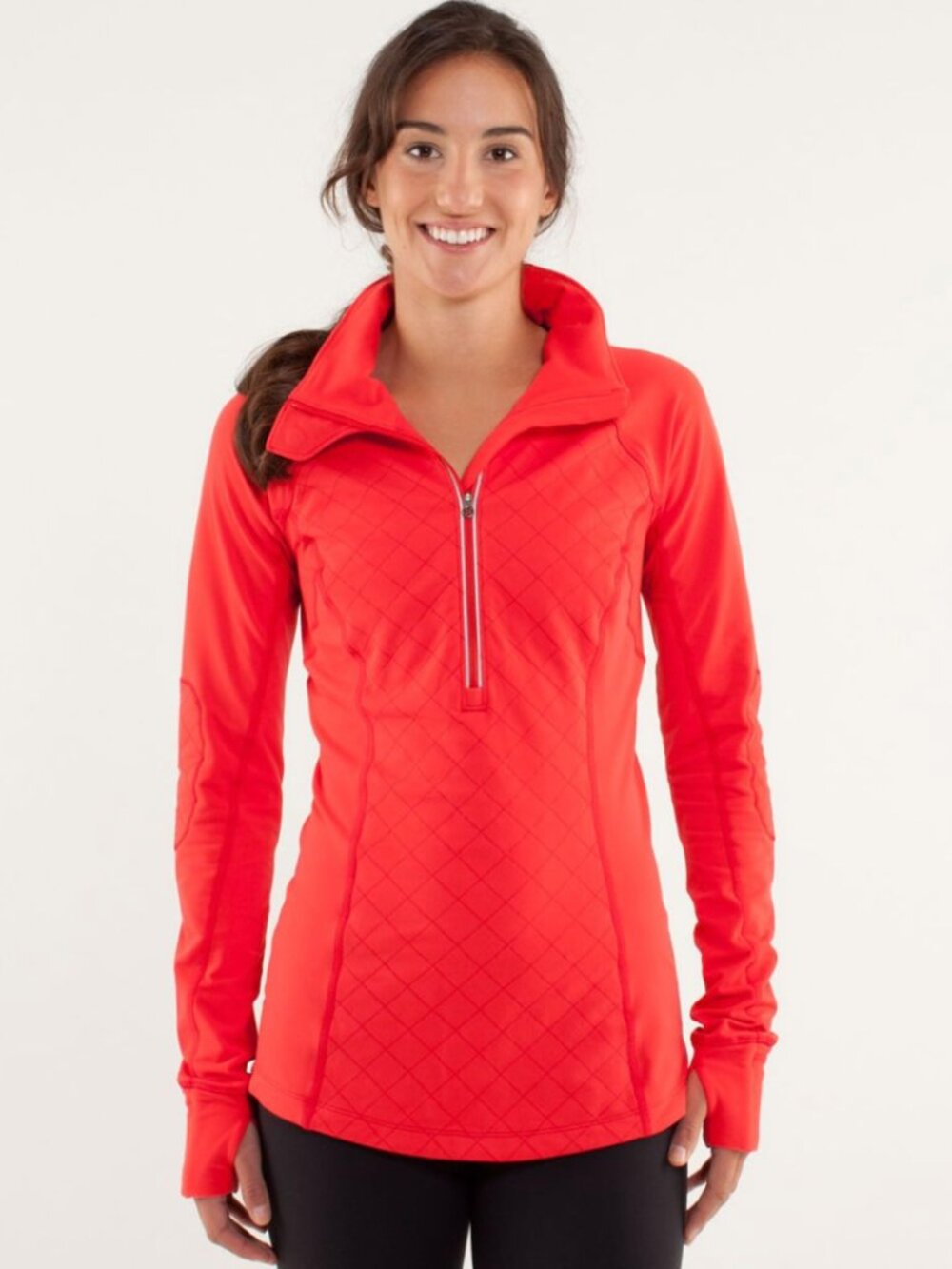 *Lululemon* Toasty Tech 1/2 Zip Pullover in "Love Red" - size 4 ($128!)